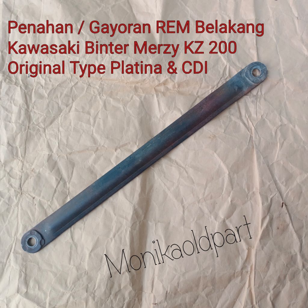 Plat Tahanan Rem Belakang Kawasaki Binter Merzy KZ 200 Semua Type Gayoran Arm Binter Merzy Original