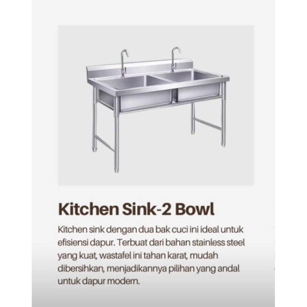 Kitchen sink 2 bowl/double bowl stainless