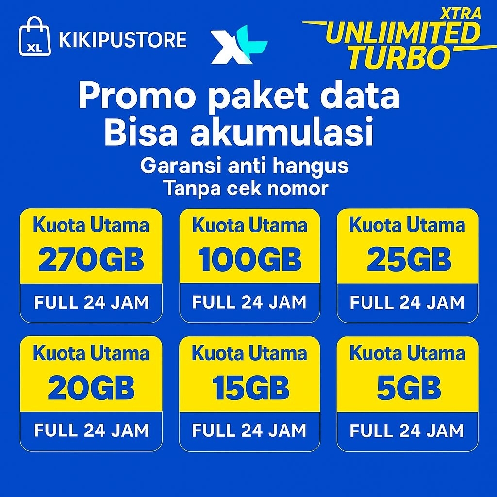KUOTA XL FULL 30 HARI | PAKET DATA XL | PROSES CEPAT