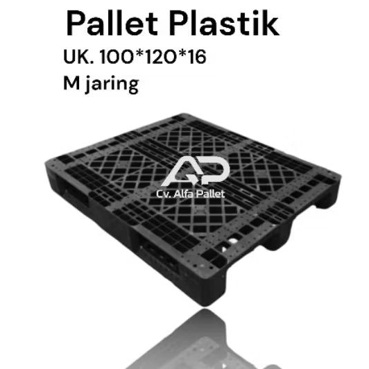 Pallet plastik bekas berkualitas UK. 100*120*16 M jaring