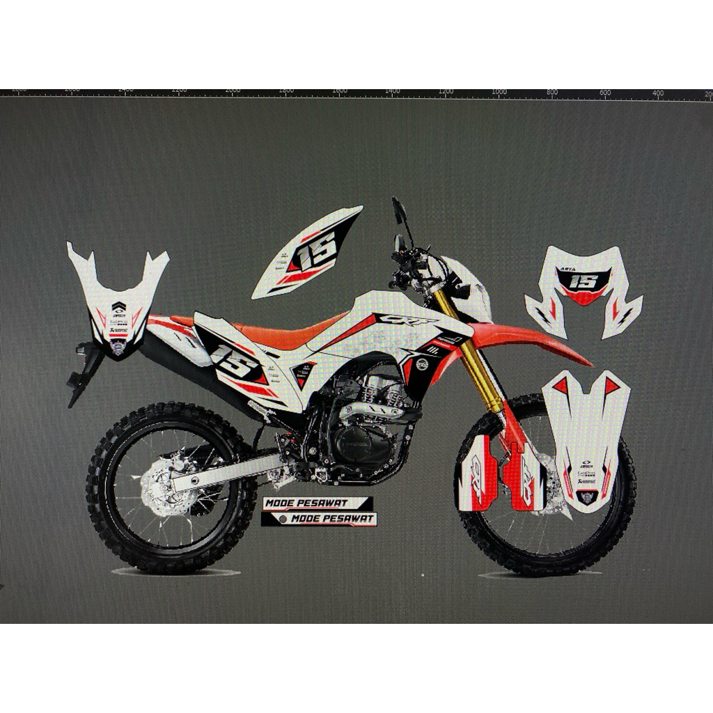 Sticker Decal Motor CRF