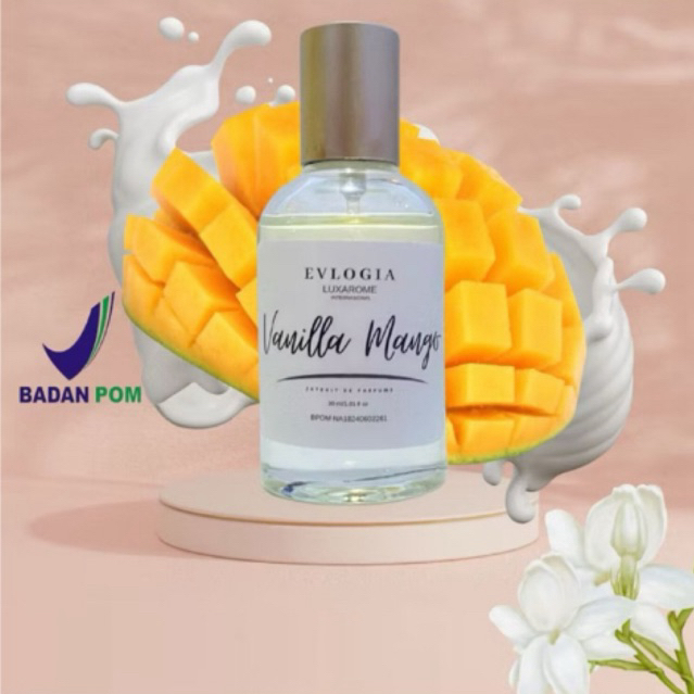 Parfum VANILLA MANGO - Pria Wanita Tahan Lama By Evlogia pwd 10ml essential oil