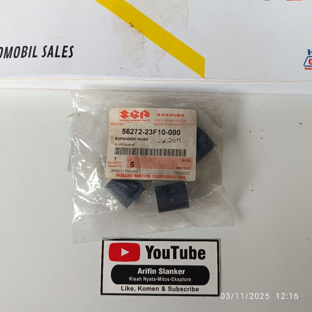 karet jalu satuan Suzuki satria lumba hiu original