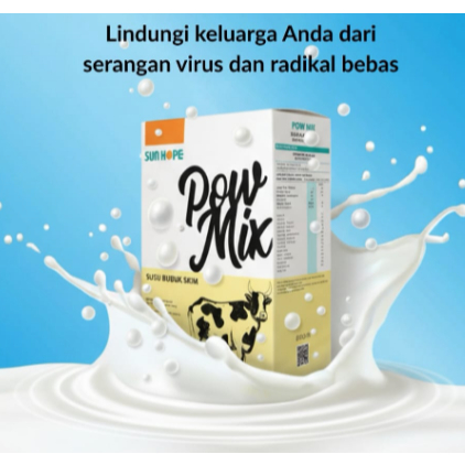 SunHope POW MIX 1 Box 5 Sachet Susu Kolostrum Penambah Imun Tubuh