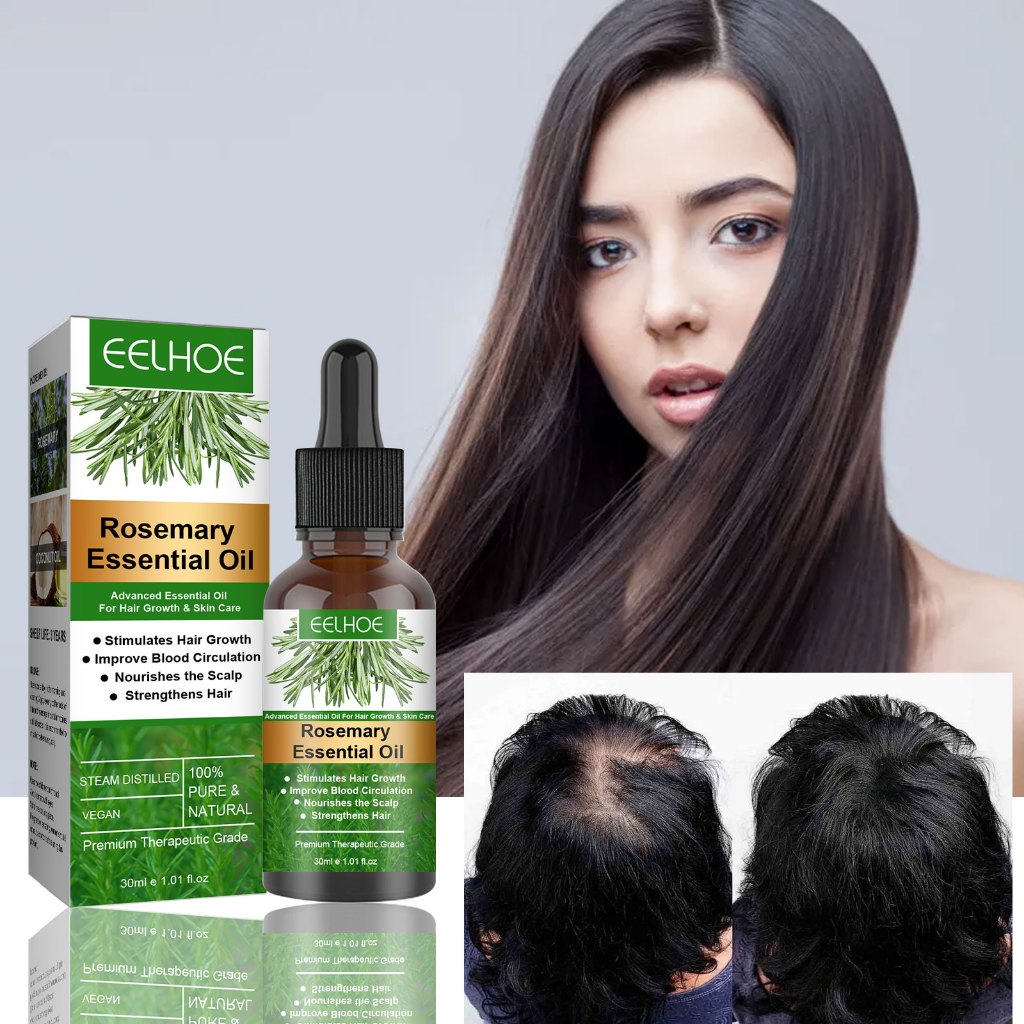 EELHOE Rosemary oil rambut 30ml Hair oil rosemary Hair care Coconut oil rambut Ginger oil penumbuh r