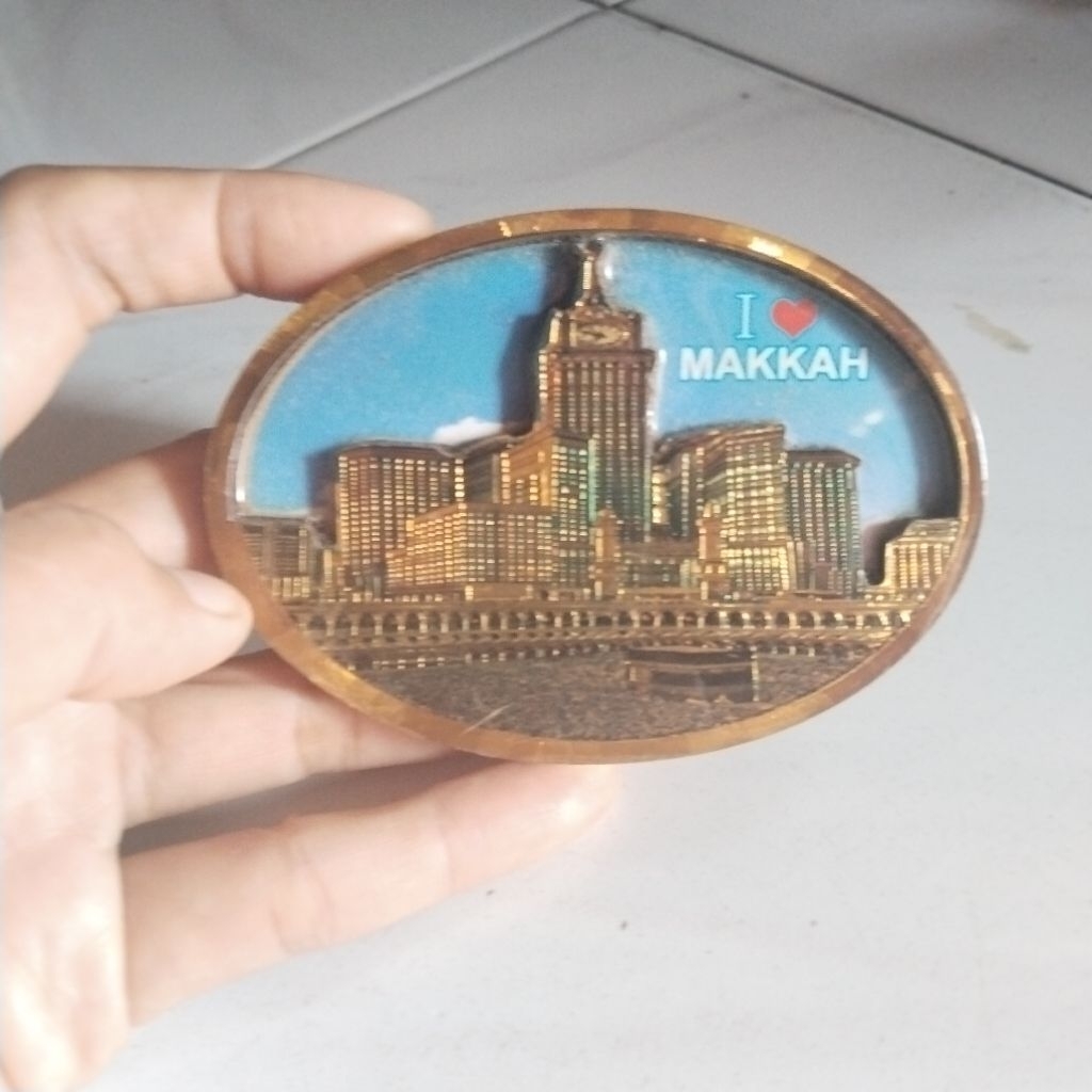 oleh oleh mekkah magnet tempelan kulkas