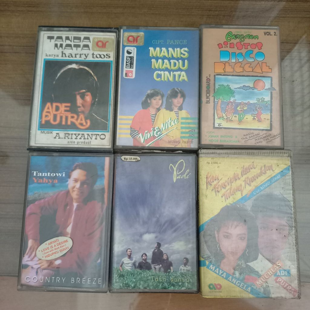 Kaset Pita Kumpulan Lagu Indonesia / Cassette Tape Top Indonesia / Lagu Legendaris PADI / Lagu Disko