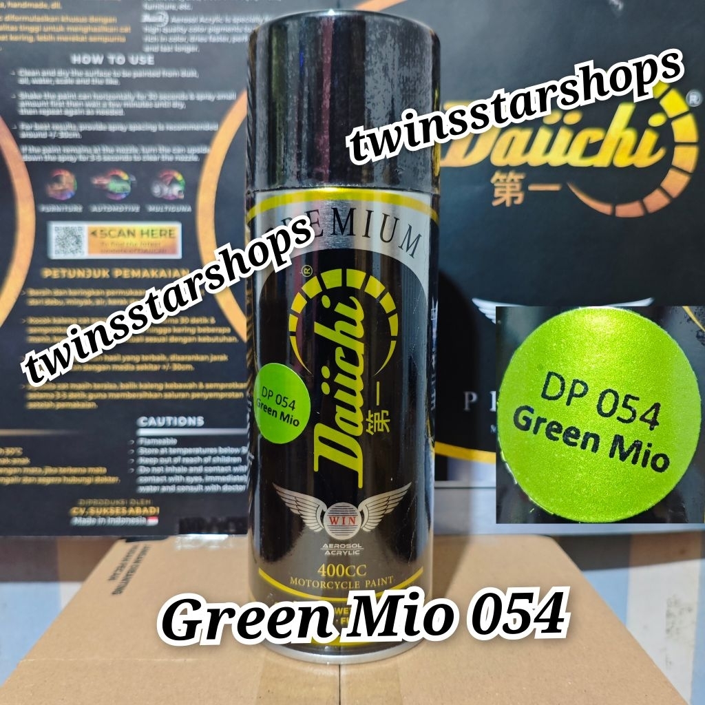 Pilok Pylox Pilox Cat Daiichi Daichi Green Mio 054 Hijau Metalik Glossy Mengkilap 400Cc Daici