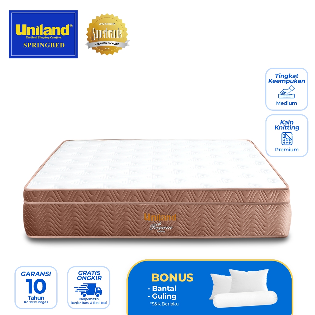 Uniland Springbed Rivera Plushtop - Hanya Kasur