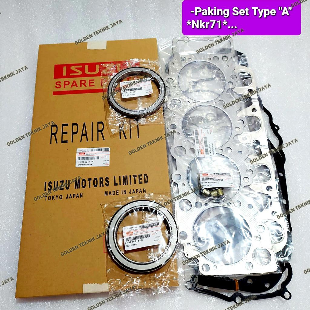 PACKING SET PAKING SET GASKET FULL SET ISUZU NKR71 NKR 71 PLATE PLAT