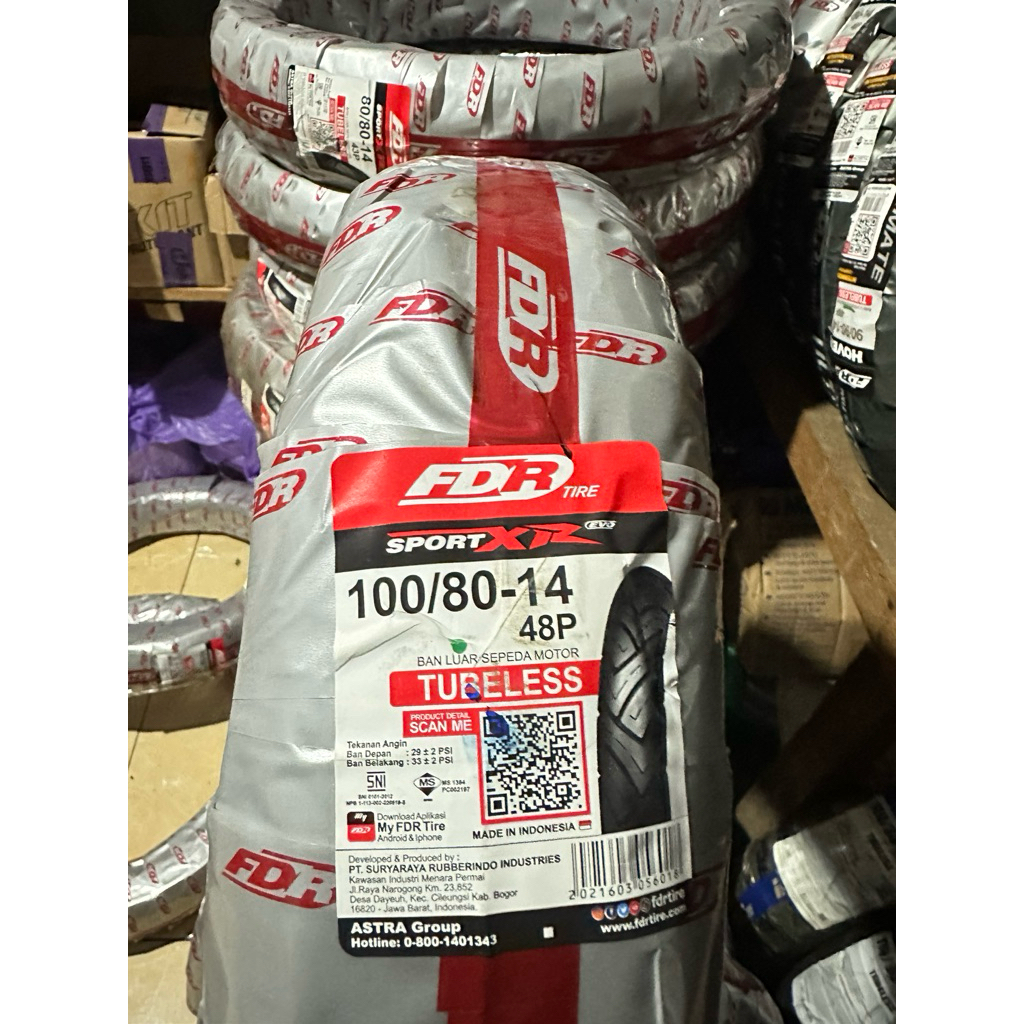 FDR SPORT XR EVO 100/80-14 TUBLES