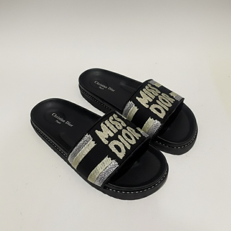 KUZUKA FOOTWEAR-Sandal Pria Slide MisS DiOr Kokop sIMPEL