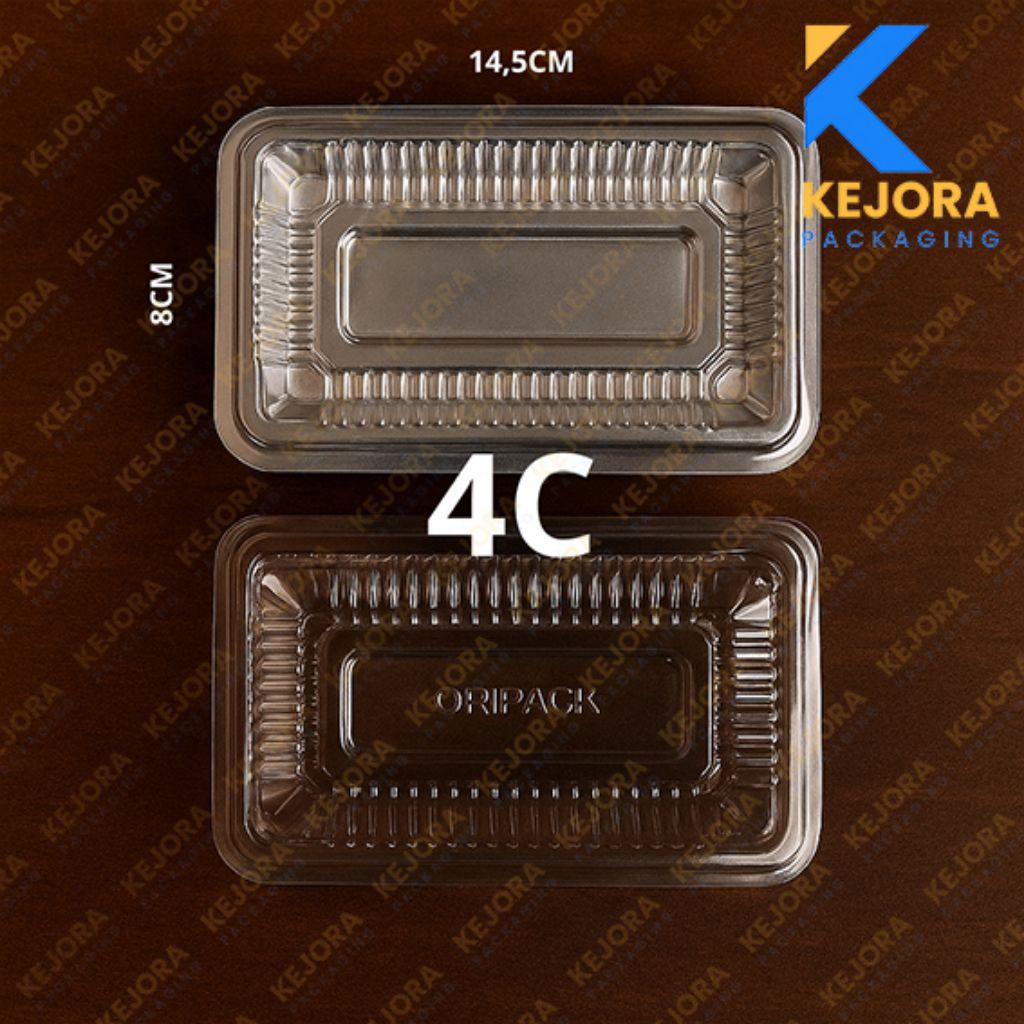 Mika Ori 4C isi 100Pcs / Kotak Jajan Plastik