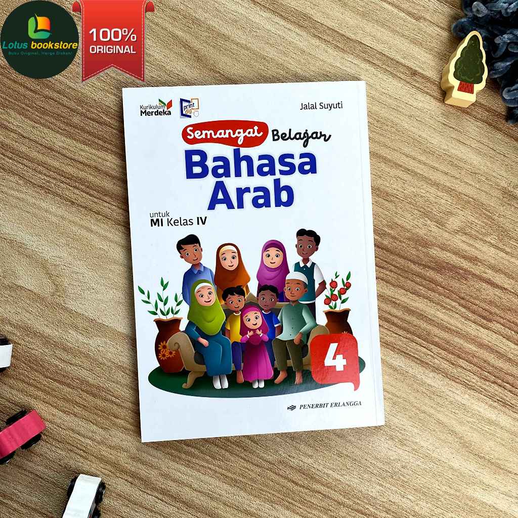 Bahasa Arab MI Kelas 4 - Penerbit Erlangga - Kurikulum Merdeka - Original