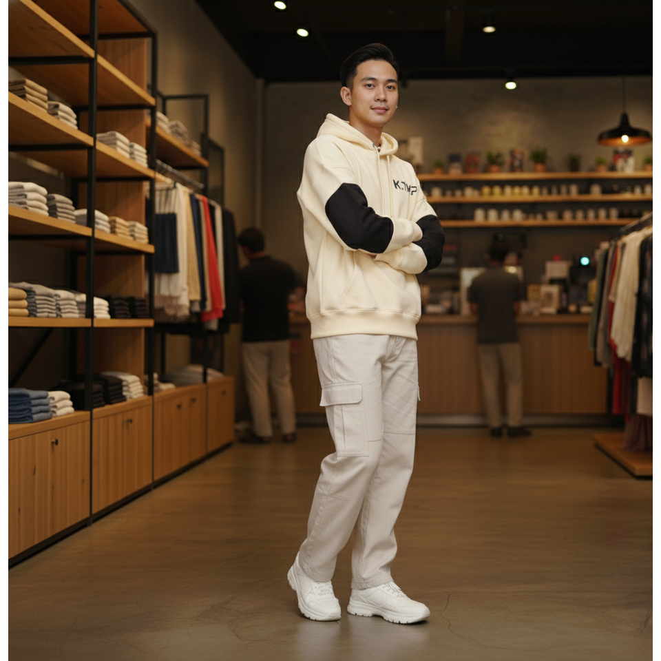 BOXY Hoodie|Fleece Cotton Lembut| Gramasi Tebal| Unisex