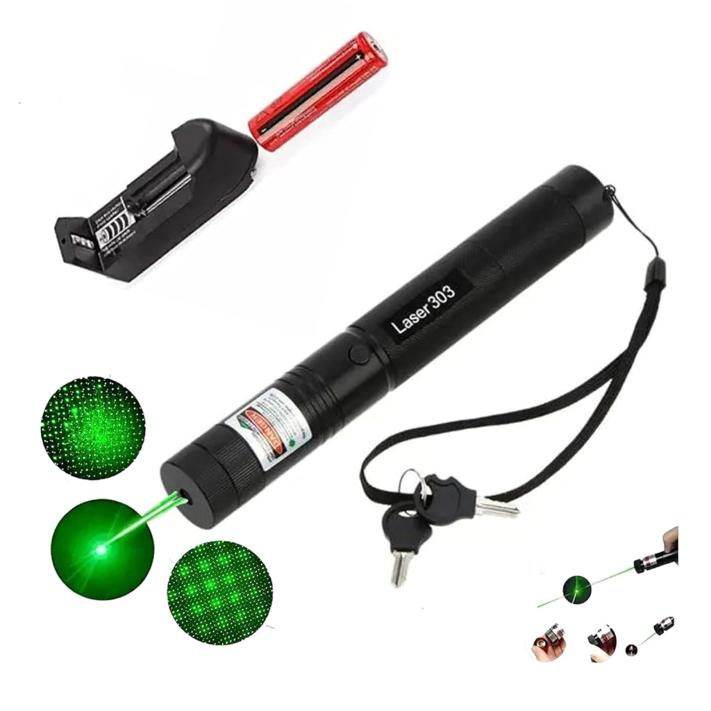 GREEN LASER POINTER 303 - GREEN LASER POINTER BATERAI CAS & BATERAI AAA - GREEN LASER SERBAGUNA TERM