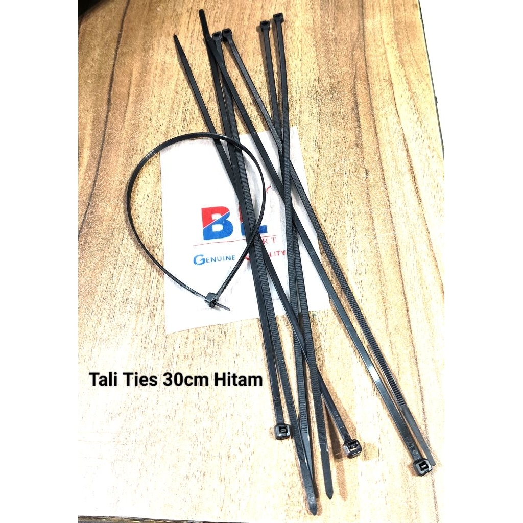 (100pcs) Tali Ties 30cm Hitam / kabel Ties 30cm Hitam