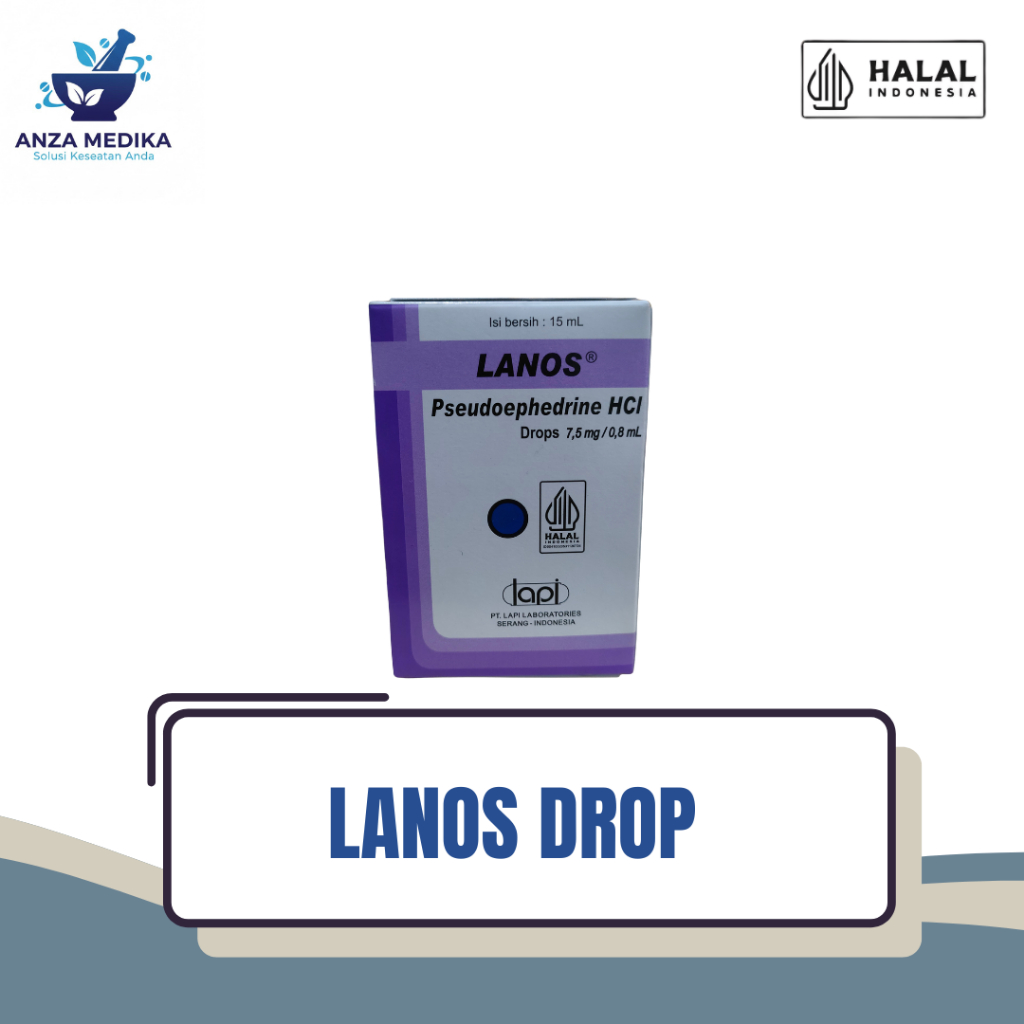 LANOS DROPS – Obat Batuk & Pilek Bayi / Balita Aman