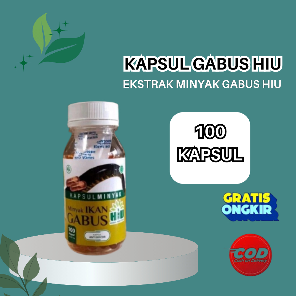 Herbal Kapsul Minyak Ikan Gabus HIU 100 Kapsul – Nutri Tubuh