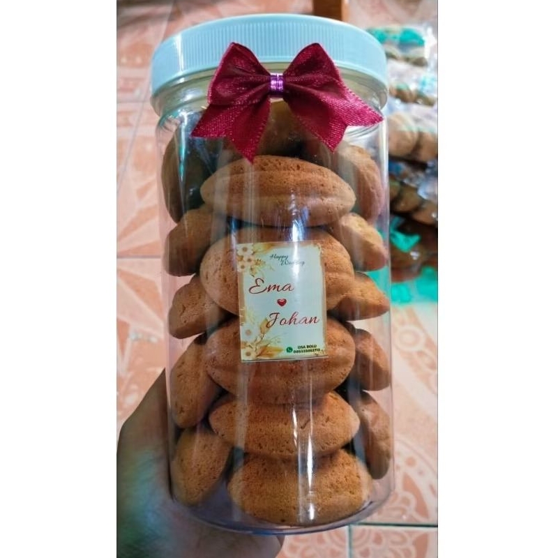 souvenir asul asul bolu kering spesial susu toples 1L, lgsg PRODUSEN.
