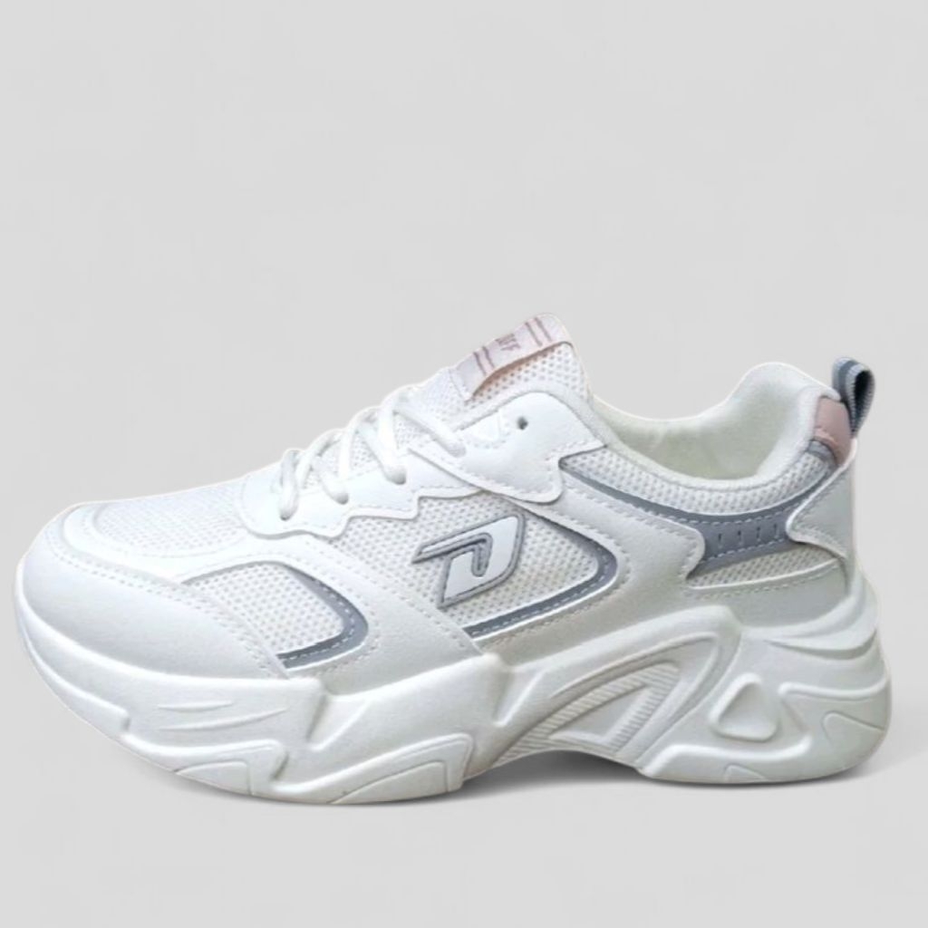 Sepatu Sneakers Olahraga Perempuan DUFF size 37-40 Putih Nyaman dan Tahan Lama Casual Shoes Wanita