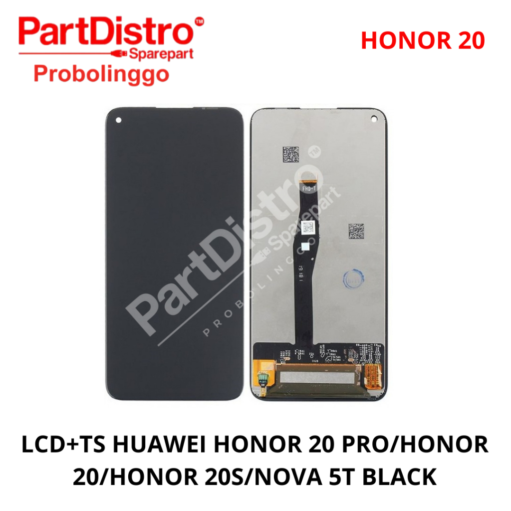 LCD HONOR 20 PRO/HONOR 20/HONOR 20S/NOVA 5T BLACK FULLSET TOUCHSCREEN