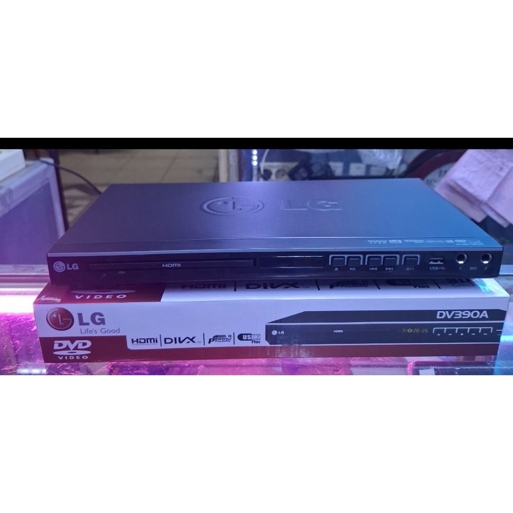 DVD PLAYER LG DV 390A DVD PLAYER FULL HDMI DAN 5.1 SPEAKER JACK KARAOEKE GARANSI BISA INPUT MIC DVD 