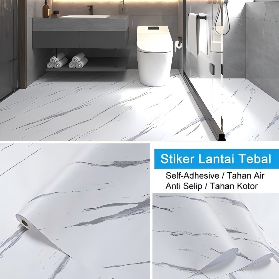 Wallpaper Lantai Stiker Dinding Dapur Motif Segienam Wallpaper Kamar Mandi Tahan Air Bahan Tebal