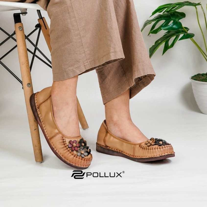 Pollux Monday Wbb 9092- Sepatu Flat Wanita Bahan Kulit | Flat Shoes Wanita