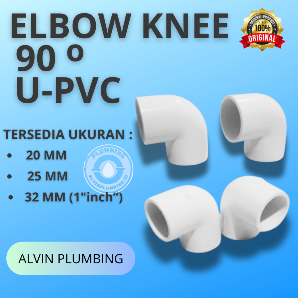[20mm] Elbow knee Pvc 20mm warna putih | keni pvc 20mm warna putih elbow pvc aquarium 20mm putih