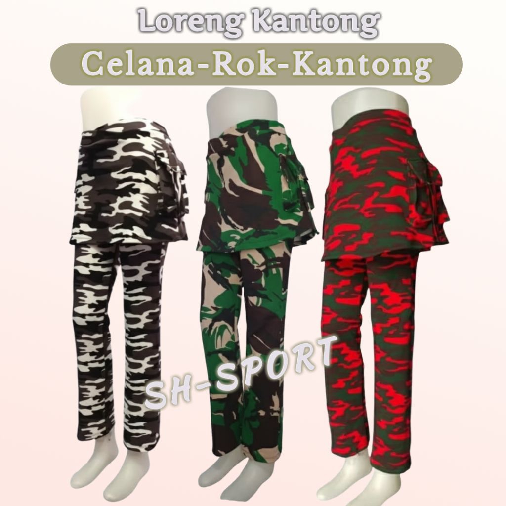 CELANA LORENG ROK LANTONG> celana olahraga wanita panjang || celana senam wanita || celana senam wan