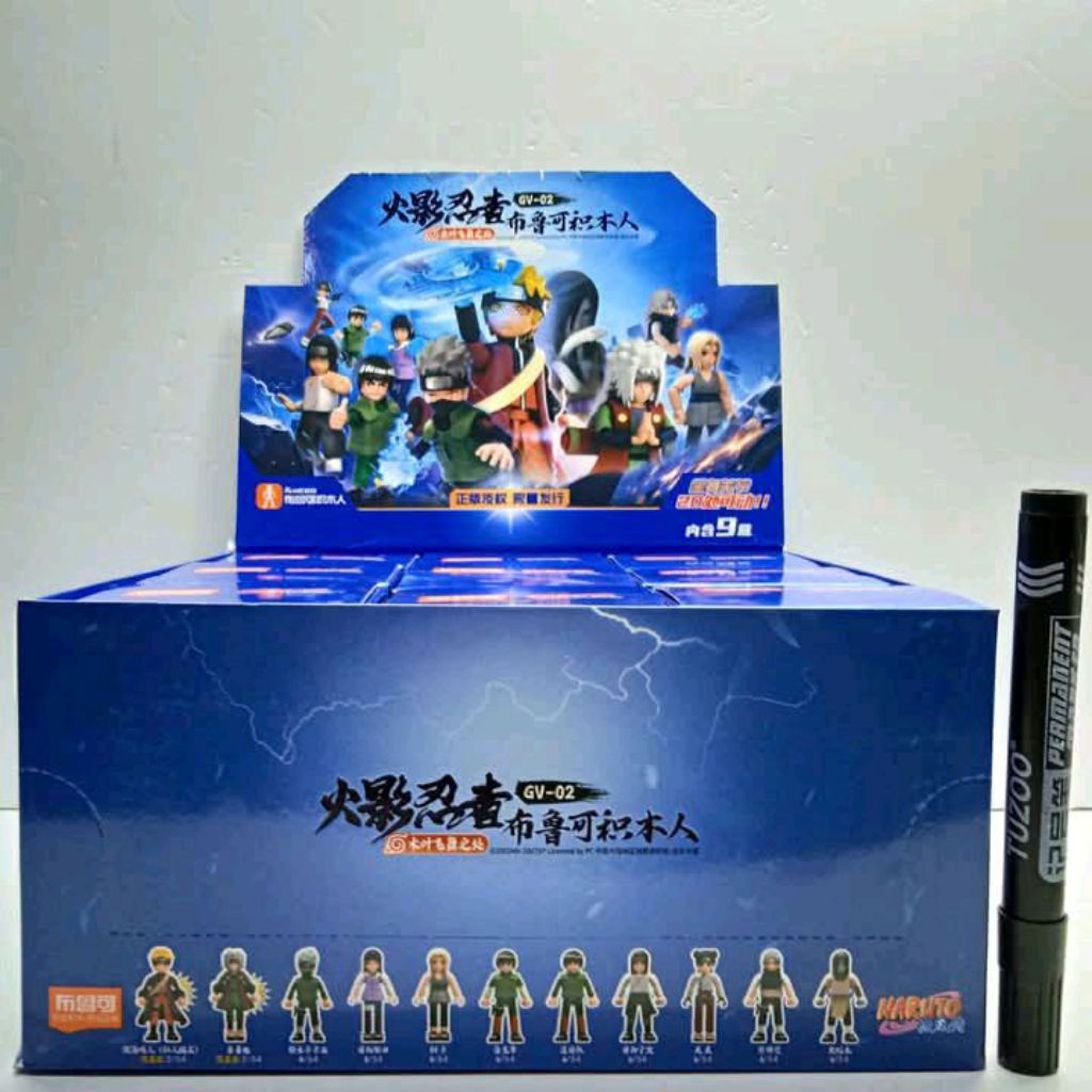 mainan action figure blokees Blokees naruto vol.02 sasuke itachi kakashi sakura rock lee neji gaara 