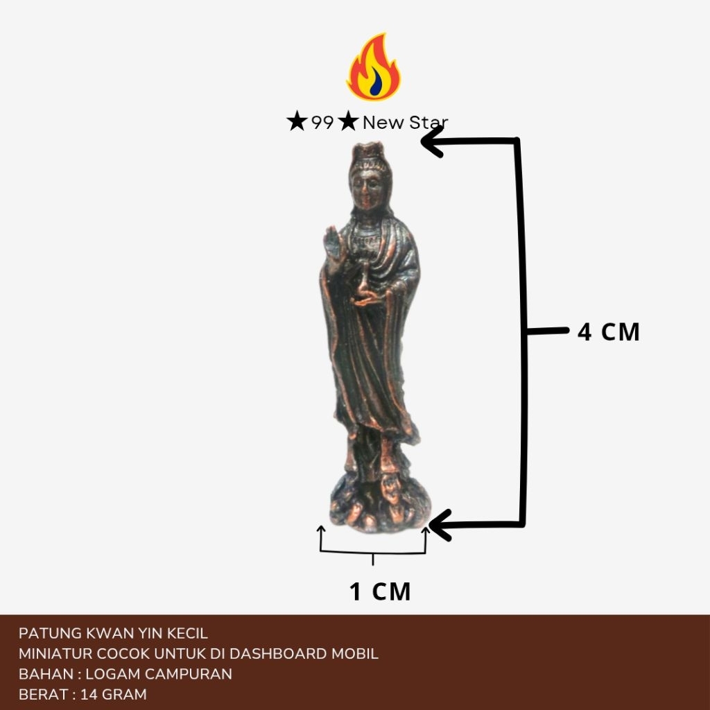 Miniatur/Patung/Rupang/Arca Dewi Kwan Yim