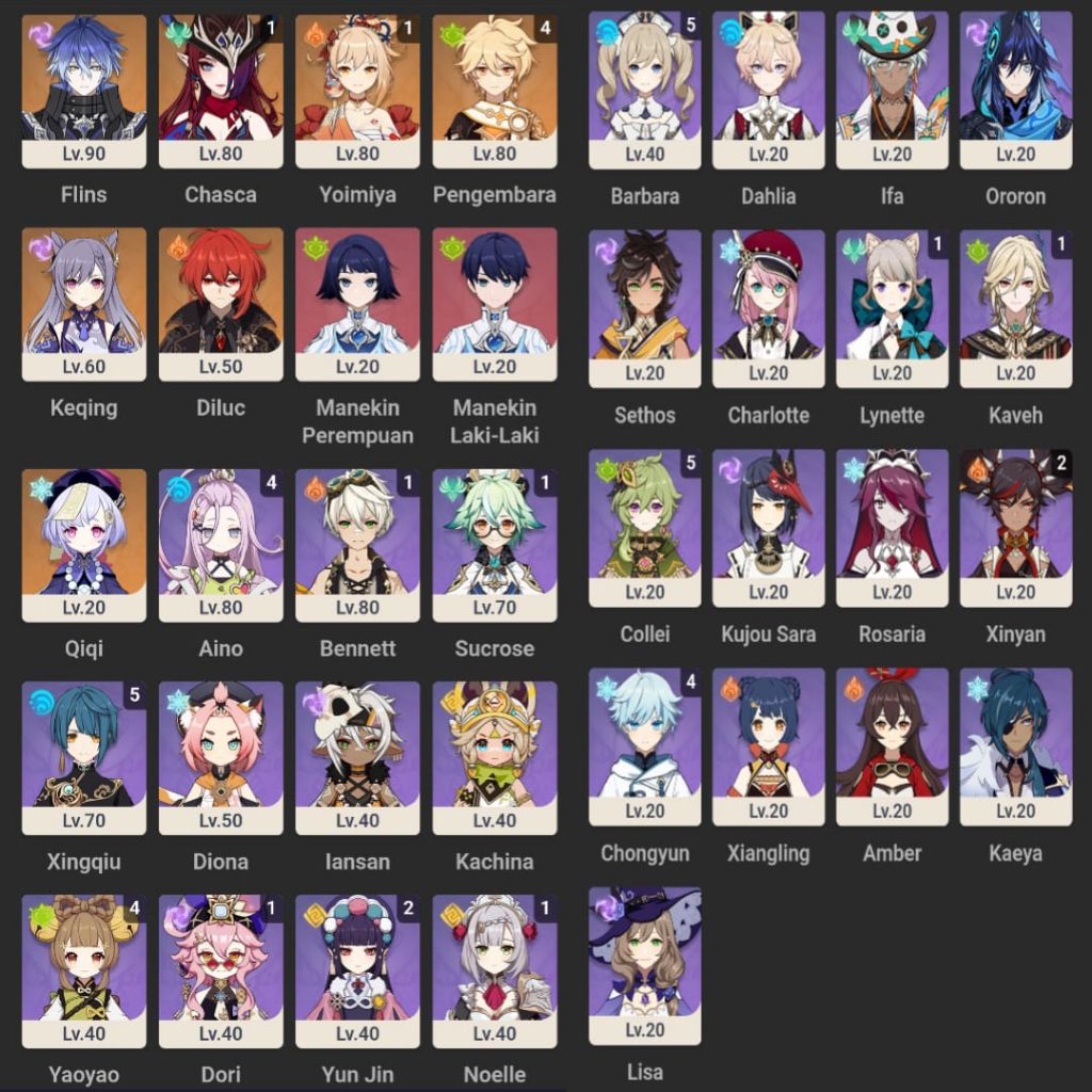 akun genshin.impact gg dps terbaru flins dan signaturenya