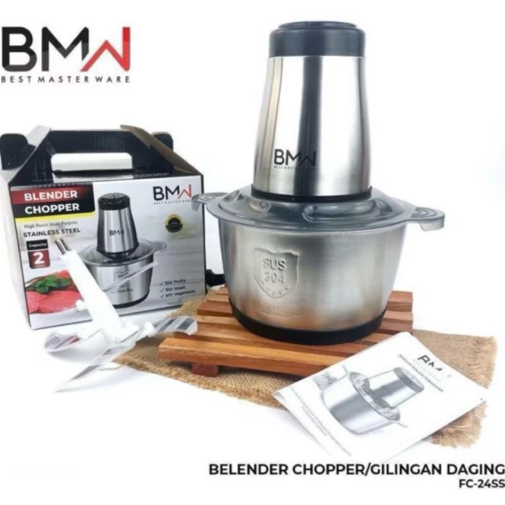 Blender Chooper Daging dan Sayur BMW / Blender Food Chooper Stainless Omicko