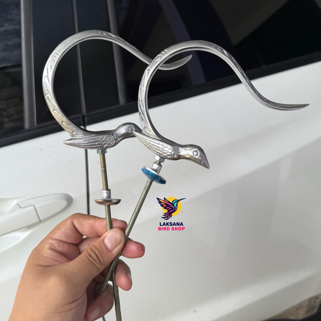 GANTUNGAN SANGKAR MOTIF BURUNG, GANTUNGAN SANGKAR MURAI, SANGKAR BULAT