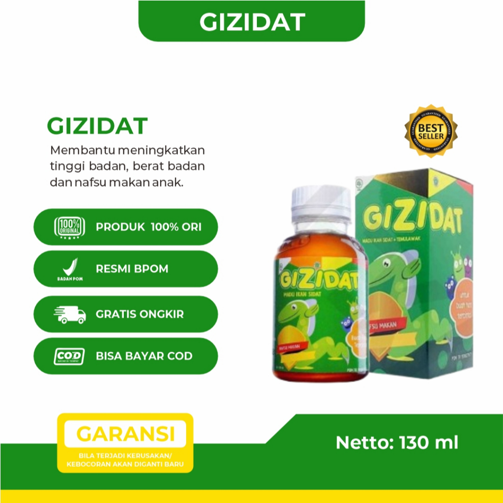 Gizidat Madu Gemuk Anak Gizidat Asli Orifinal 100% Gizidat Vitamin Anak Gizidat Madu Gemuk Anak