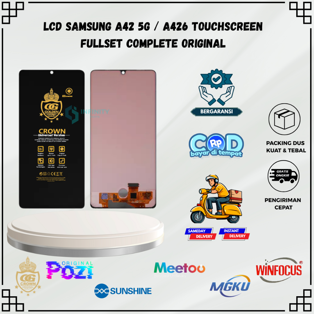 LCD SAMSUNG A42 5G / (SAMSUNG GALAXY A42 5G) / A426 TOUCHSCREEN FULLSET COMPLETE ORIGINAL