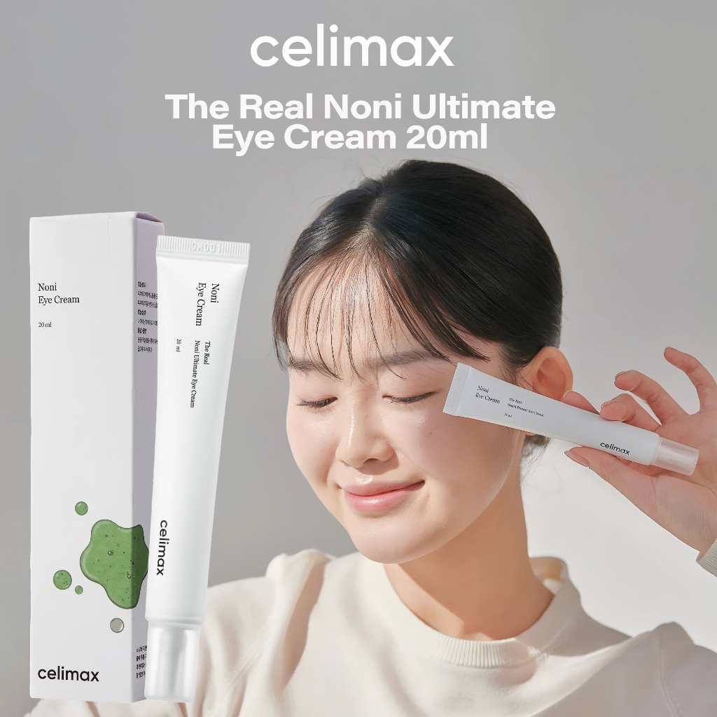 Celimax The Real Noni Ultimate Eye Cream 20ml – Krim Mata Anti Keriput & Pencerah Area Bawah Mata