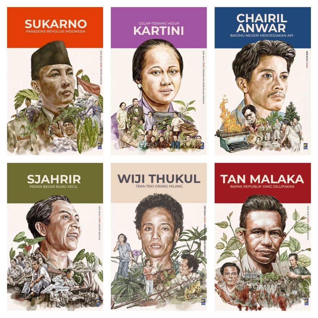 Seri Judul Lengkap Buku Seri TEMPO Sukarno Kartini Chairil Anwar Sjahrir Wiji Thukul Tan Malaka Gie 