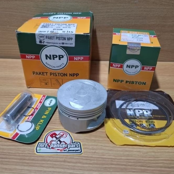 PISTON KIT SEHER SET YAMAHA BYSON Os/Size 50 58,5 MM PEN 15 BORE UP MIO 150 CC NPP