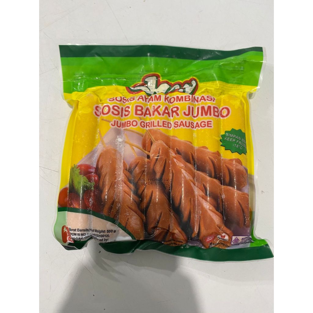 OKEY SOSIS BAKAR JUMBO 500 GR - 6 PCS / Sosis Bakar Jumbo