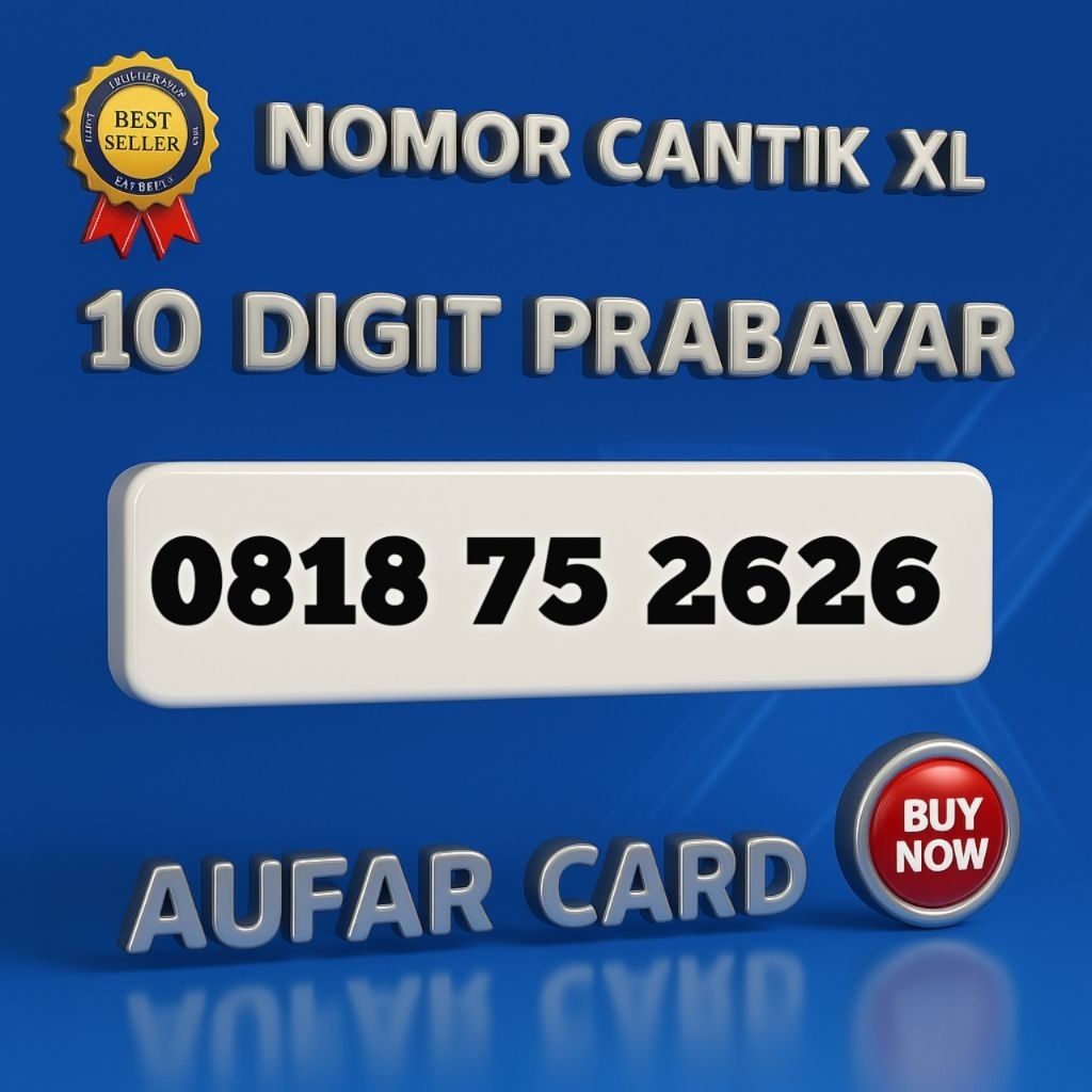 Nomor Cantik XL 10 Digit Prabayar Isi Ulang Reguler 999 ekor Triple