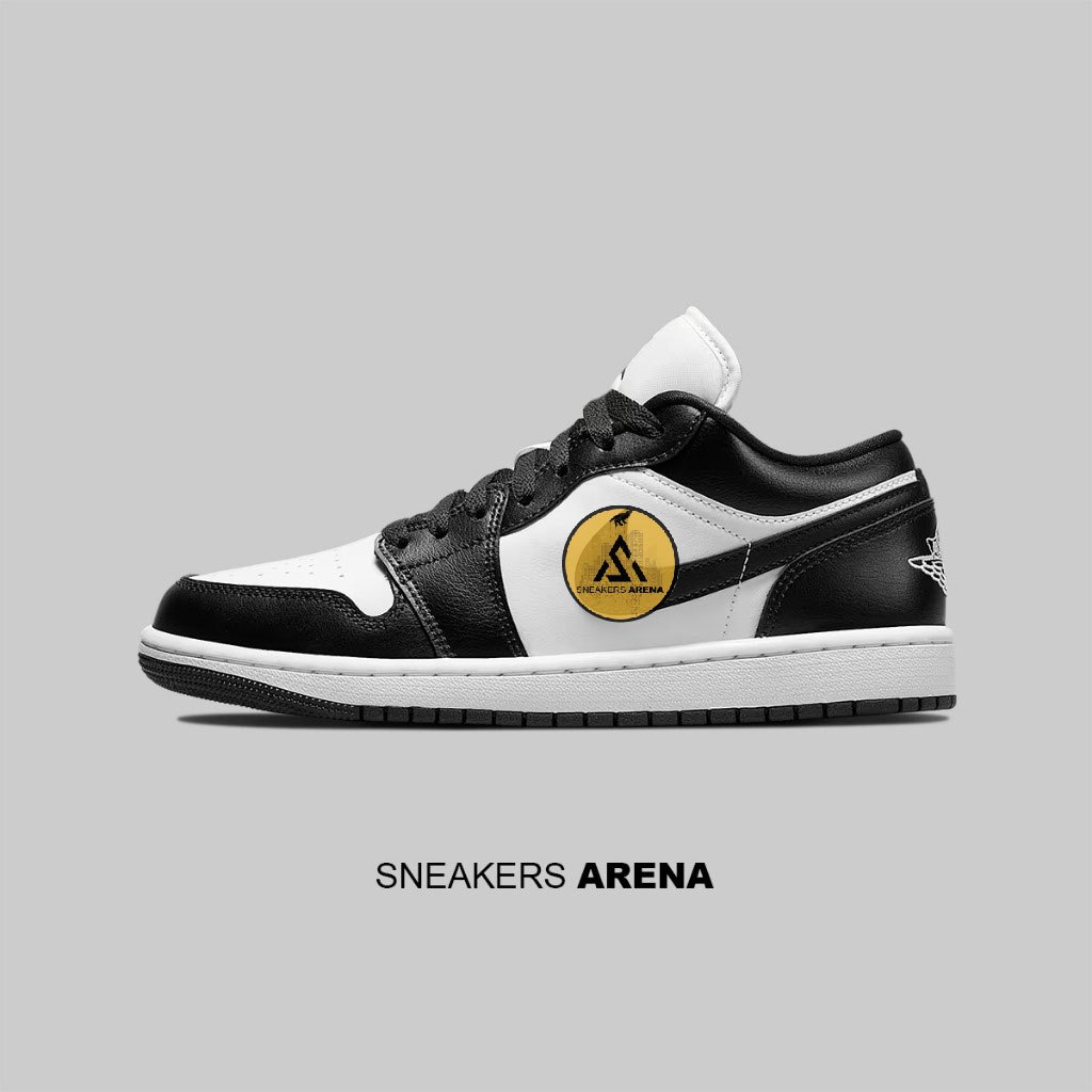 Sneakers Sepatu NK Air Jordan 1 Low White Black Panda Original