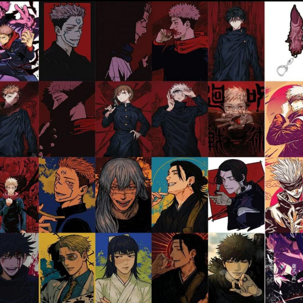 Poster Anime Jujutsu kaizen Ukuran A5 Poster Anime Satuan