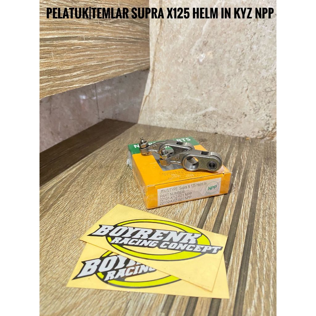 PELATUK KLEP TEMPLAR ROCKER ARM SUPRA X 125 HELM IN INJEKSI KYZ NPP - BOYRENK RACING OLSHOP
