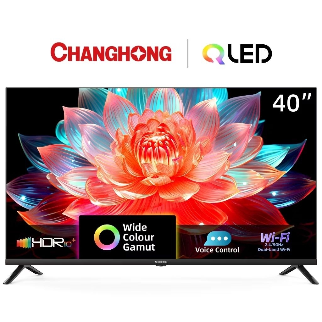 TV LED Changhong 40QCN 40" Google Smart TV Digital 40 Inch