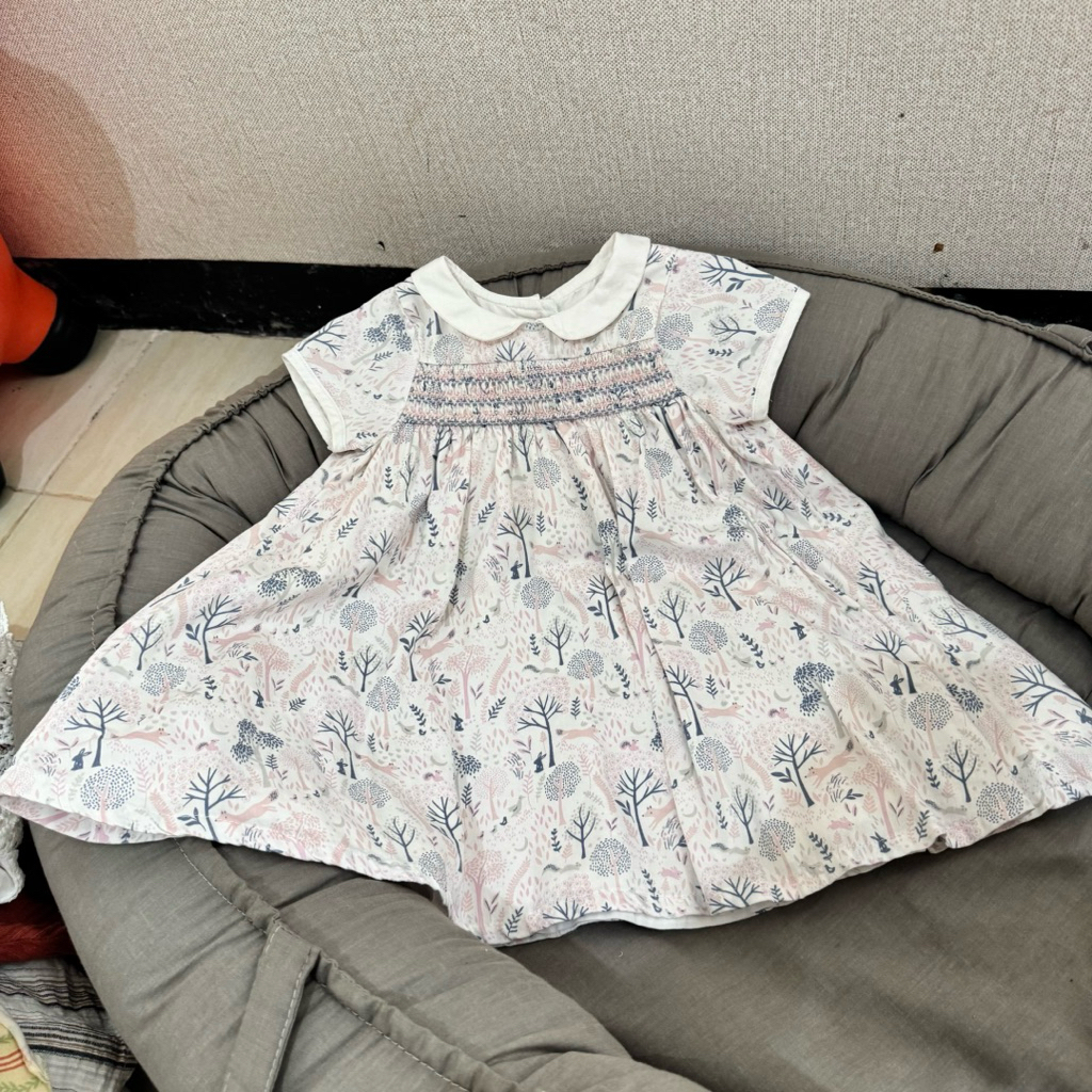preloved dress smocked bayi mothercare