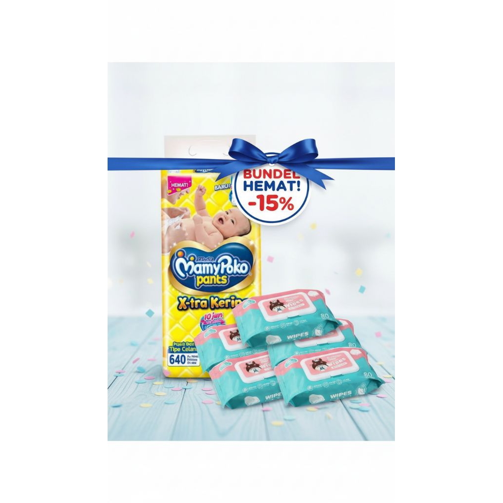 MamyPoko mamy popok dan tisu basah wipes 5 pac&mamyPoko 40 pcs&Popok Mamy&PokoPampers Mamy Poko&mamy