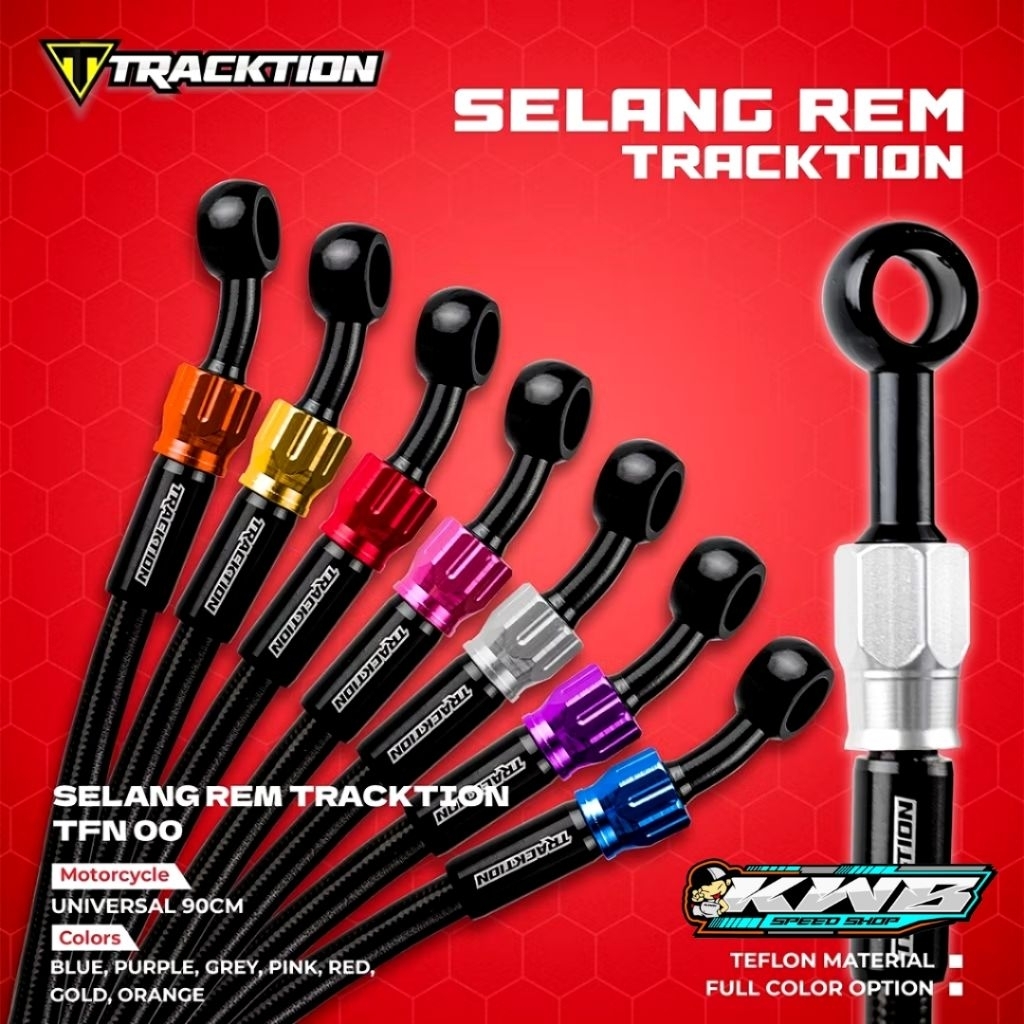 Selang Rem Tracktion TFN 00 Panjang 90 CM Universal Original Tracktion
